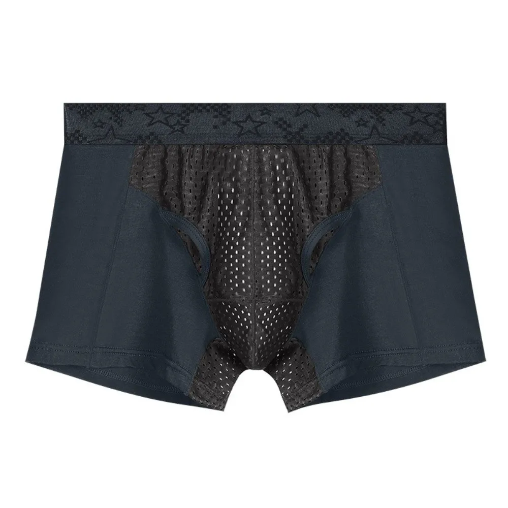 Quick-Drying Men's Mesh Boxer Briefs Split Design Four-Way Stretch Male Ice Silk Panties Lingerie Separation Underwear for Man
Quick-Drying Men's Mesh Boxer Briefs Split Design Four-Way Stretch Male Ice Silk Panties Lingerie Separation Underwear for Man