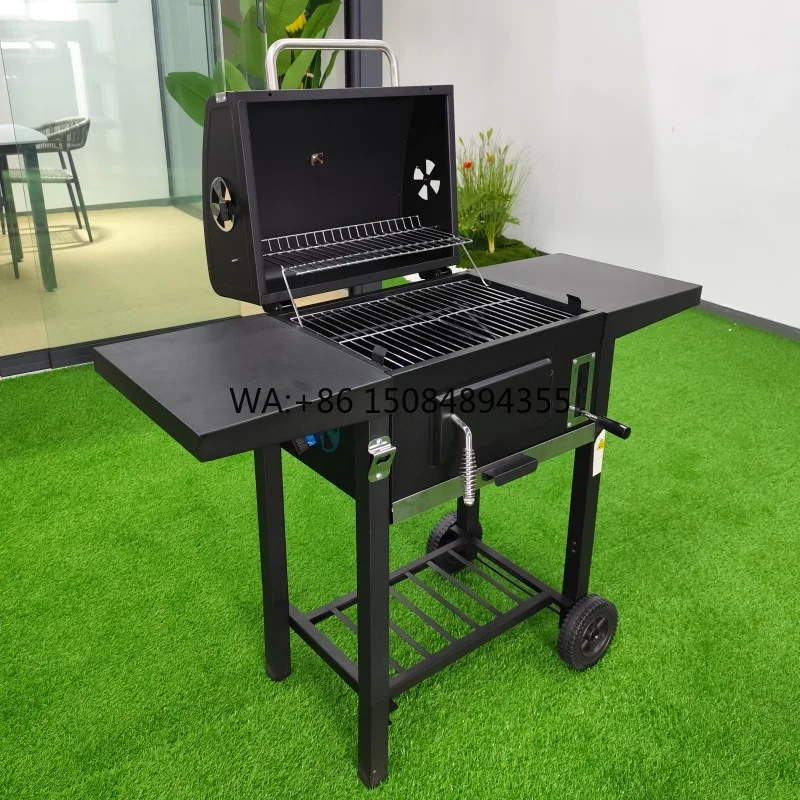 In-Stock Modern Premium Steel Trolley Charcoal Grill Double Side Tables Freestanding Enclosed Barbecue BBQ Meat Patio Outdoor
In-Stock Modern Premium Steel Trolley Charcoal Grill Double Side Tables Freestanding Enclosed Barbecue BBQ Meat Patio Outdoor