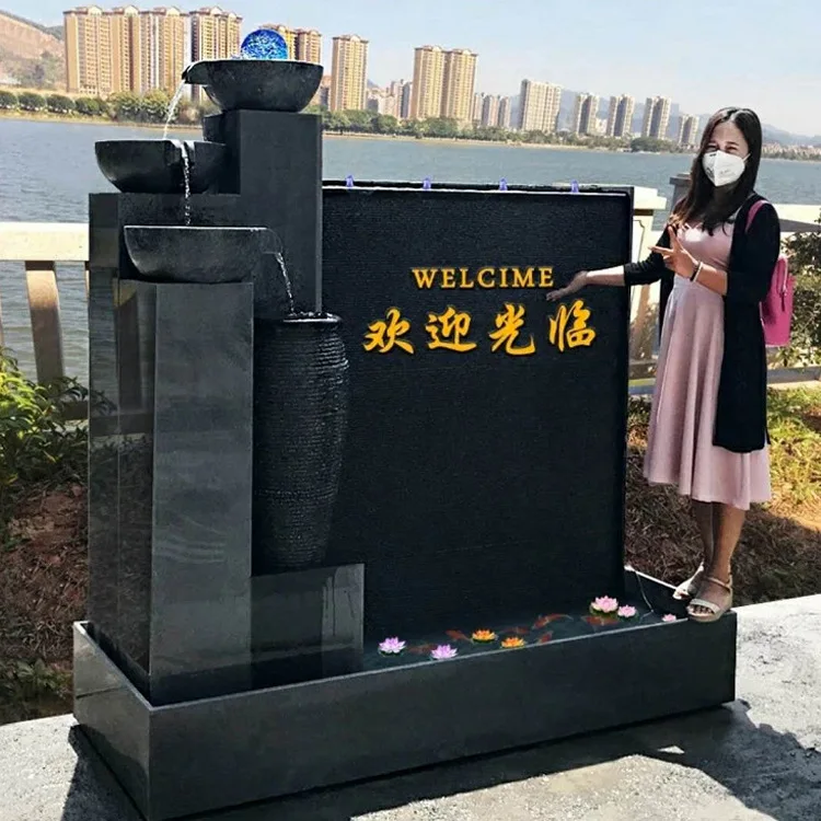 HYS large-scale flowing water curtain wall company decoration hotel decoration water fountain rockery fountain fish pond stone
HYS large-scale flowing water curtain wall company decoration hotel decoration water fountain rockery fountain fish pond stone