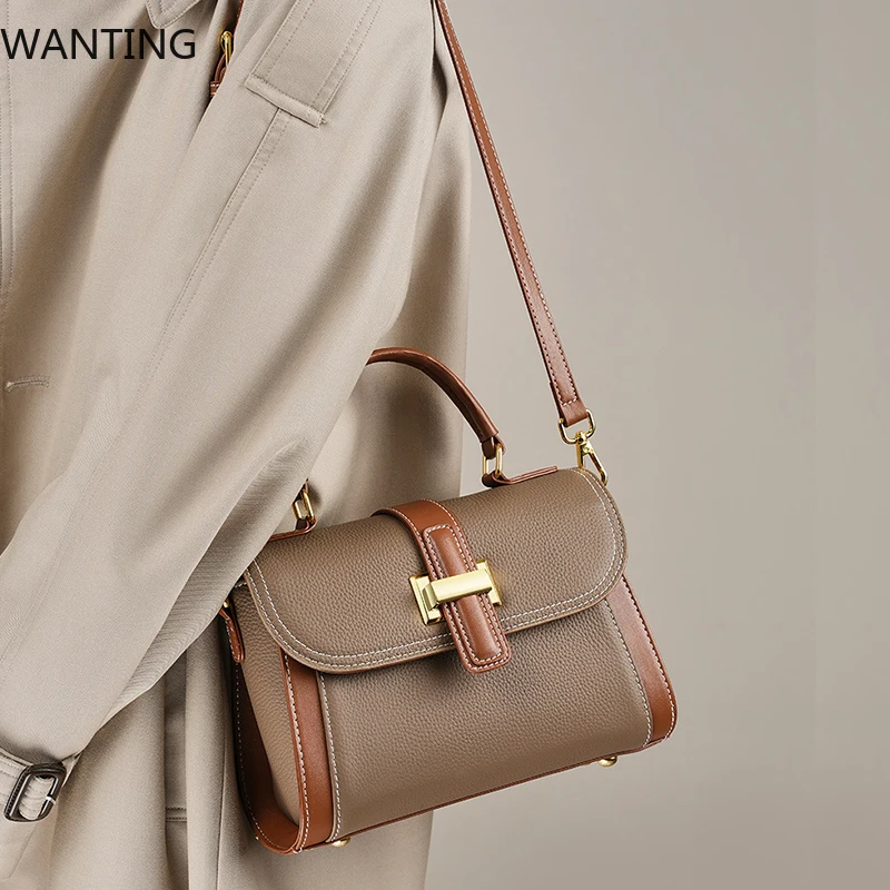 100% Cowhide Women's Shoulder Bag Designer Luxury Bags Women 2025 New Fashion Handbag Genuine Leather Female Crossbody Bag
100% Cowhide Women's Shoulder Bag Designer Luxury Bags Women 2025 New Fashion Handbag Genuine Leather Female Crossbody Bag