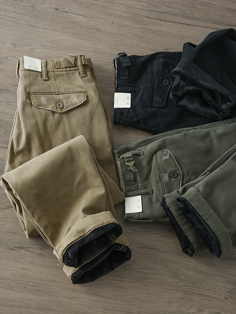 Men's Fce Lined Thi Straight Leg Casual Pants Winter Warm Workwear Trousers Retro American Sle Cotton Polyester Blend
Men's Fce Lined Thi Straight Leg Casual Pants Winter Warm Workwear Trousers Retro American Sle Cotton Polyester Blend