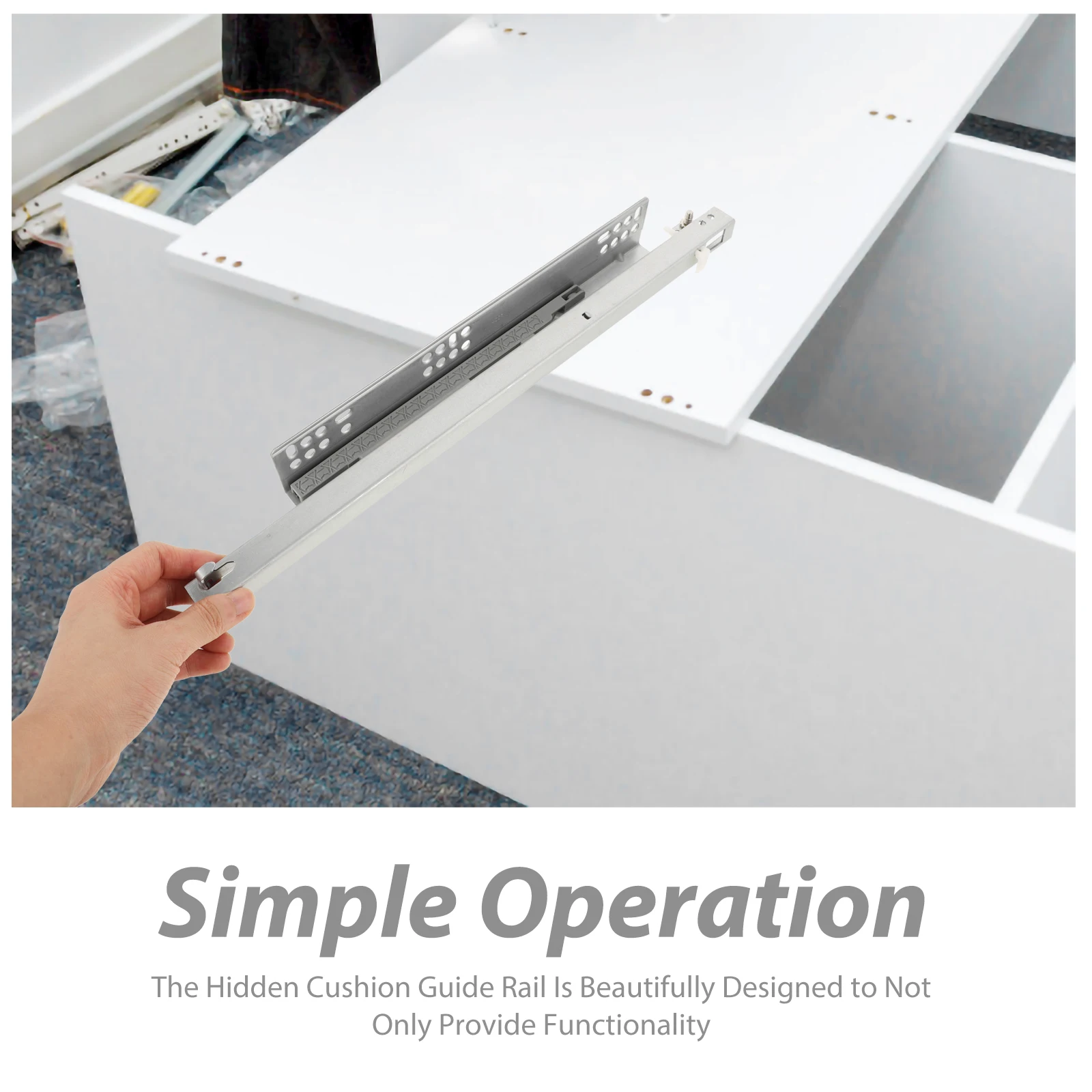 1 Pair Silent Drawer Glides Replacement Heavy Duty Sliding Rails Household Drawer Slides High Load Capacity Smooth
1 Pair Silent Drawer Glides Replacement Heavy Duty Sliding Rails Household Drawer Slides High Load Capacity Smooth