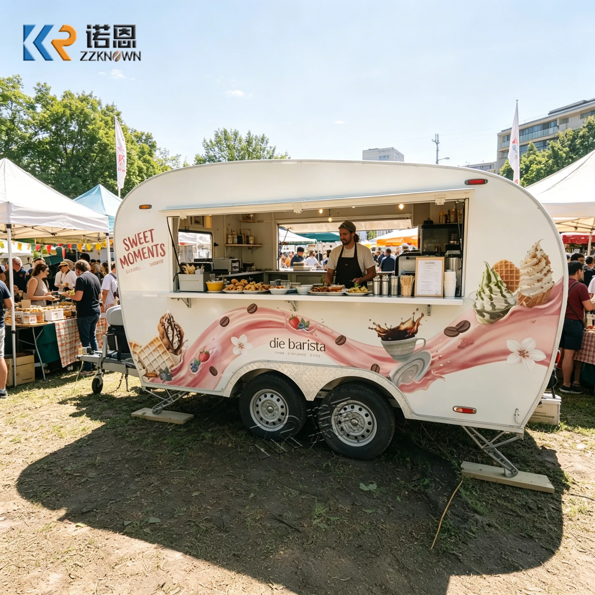 Trendy Mobile Food Trailer with Stainless Steel Interior Customizable for Ice Cream And Milk Tea Vending
Trendy Mobile Food Trailer with Stainless Steel Interior Customizable for Ice Cream And Milk Tea Vending