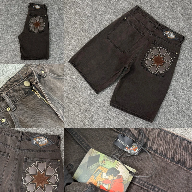 Men's High Street Trendy Hip Hop Derschutze Denim Shorts High-quality American Retro Washed Jeans
Men's High Street Trendy Hip Hop Derschutze Denim Shorts High-quality American Retro Washed Jeans