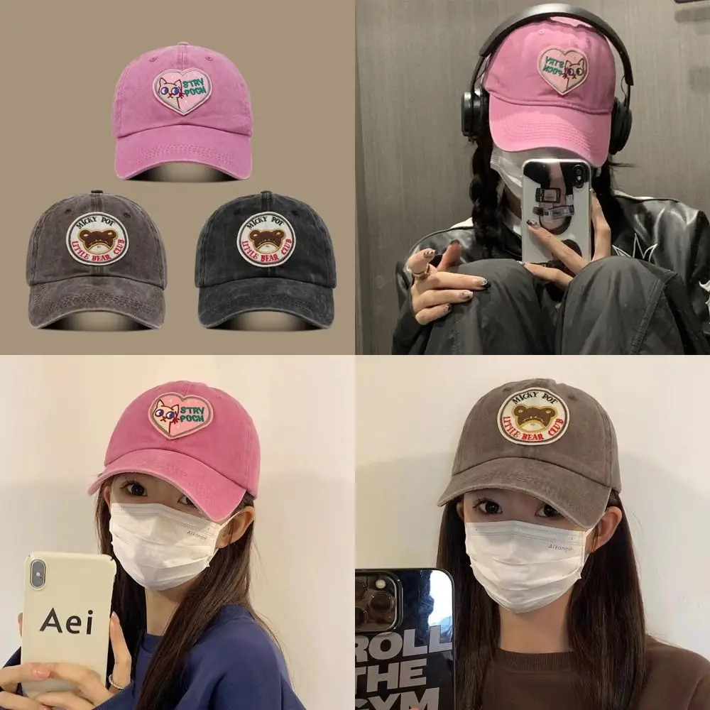 Cat Bear Baseball Cap INS Style Sun Protection Face Smaller Peaked Hat Sun Hat Teenagers
Cat Bear Baseball Cap INS Style Sun Protection Face Smaller Peaked Hat Sun Hat Teenagers