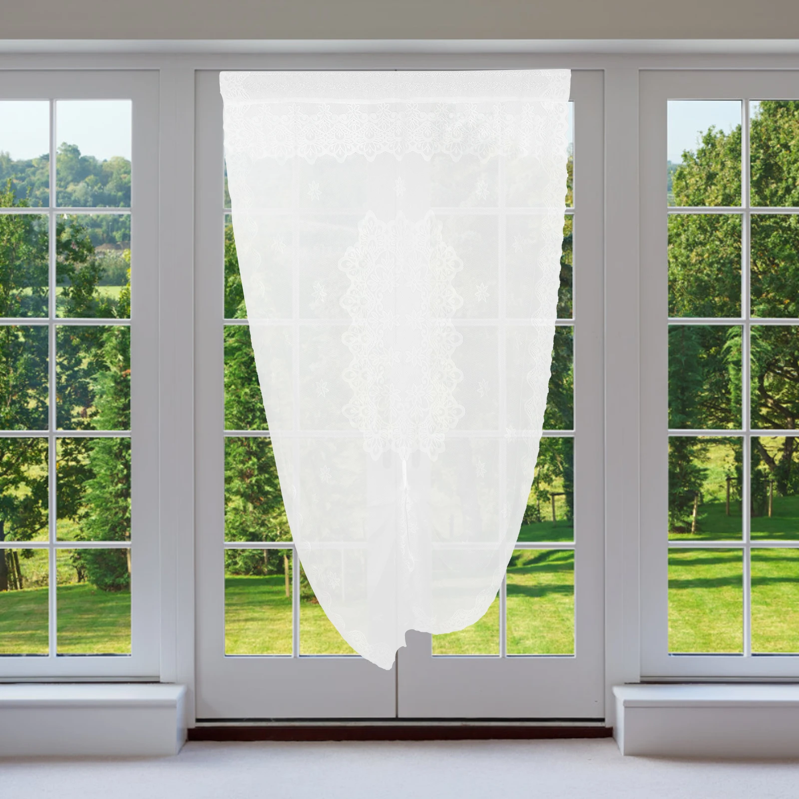 Lace French Curtain Curtain Window Door Scarf Decor Home Decor Balcony Doorway Window Display
Lace French Curtain Curtain Window Door Scarf Decor Home Decor Balcony Doorway Window Display