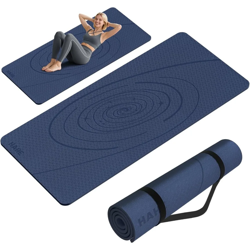 Extra Wide Thick Yoga Mat 76x32x0 3 Inch Non Slip POE Exercise Mat with Strap for Yoga Pilates Fitness
Extra Wide Thick Yoga Mat 76x32x0 3 Inch Non Slip POE Exercise Mat with Strap for Yoga Pilates Fitness