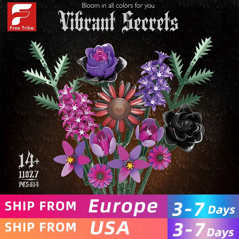 614PCS Gothic Flower Bouquet Building Blocks Romantic Flower Model Bricks Desktop Decoration Kids DIY Puzzle Toys Holiday Gifts
614PCS Gothic Flower Bouquet Building Blocks Romantic Flower Model Bricks Desktop Decoration Kids DIY Puzzle Toys Holiday Gifts