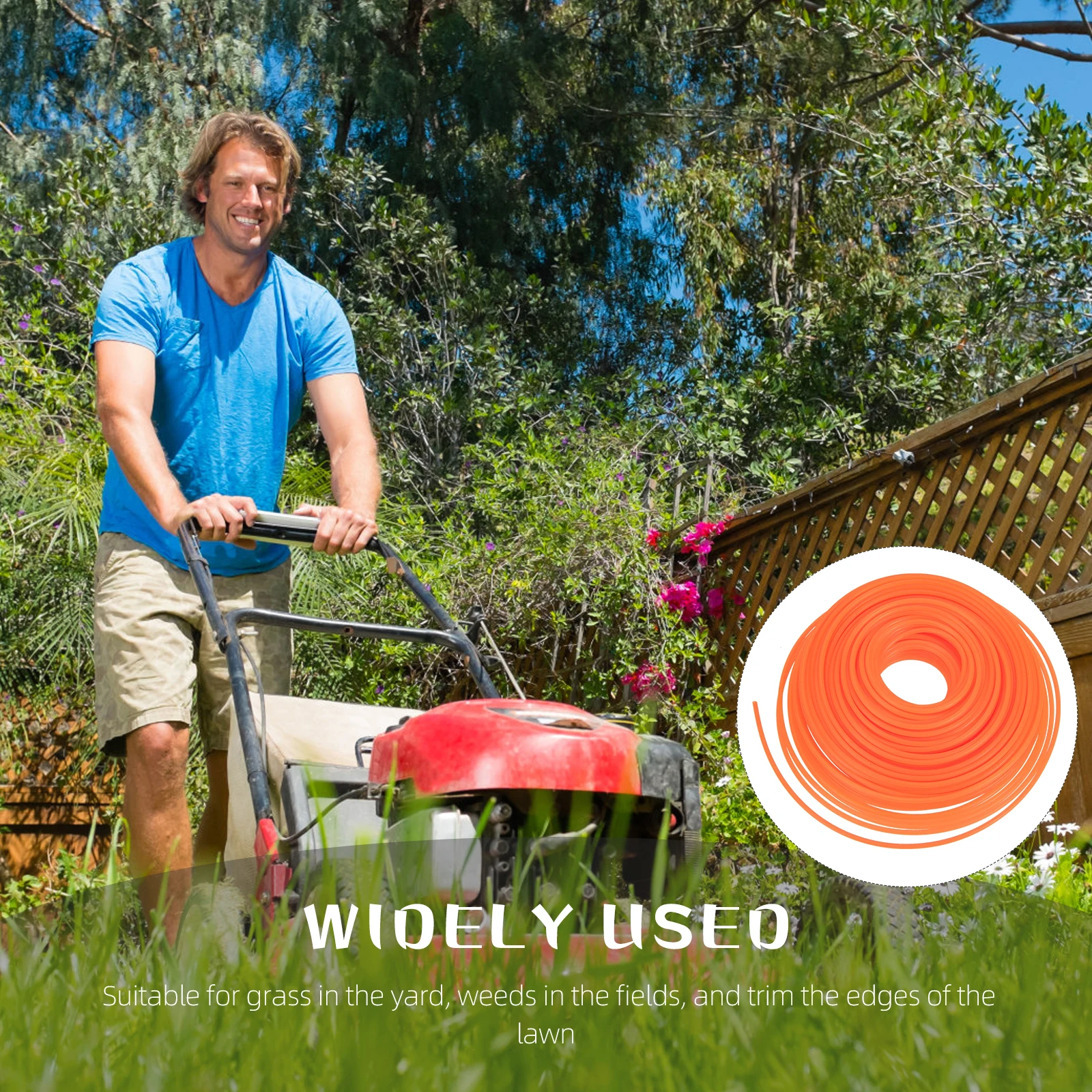 Lawn Mowing Wire Accessories Nylon Strimmer Line Orange Suitable for Grass Trimmer Weeding Machine Gardening Tools Durable
Lawn Mowing Wire Accessories Nylon Strimmer Line Orange Suitable for Grass Trimmer Weeding Machine Gardening Tools Durable