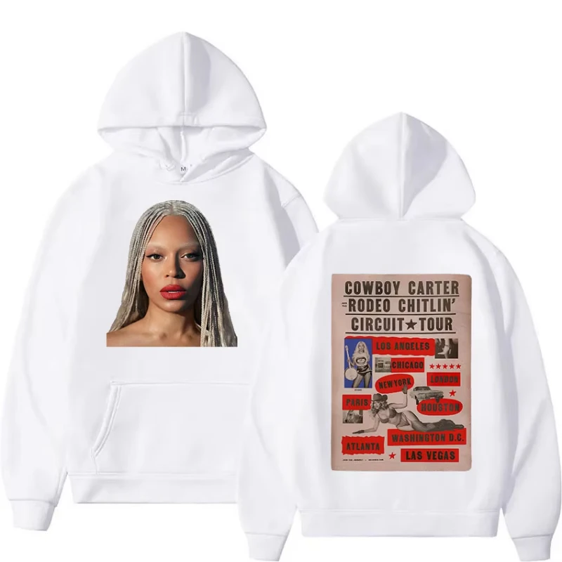 Retro Beyonce Cowboy Carter Tour 2025 Album Hoodie Men Women Harajuku Fleece Pullover Sweatshirt Hip Hop Fashion Clothing Hooded
Retro Beyonce Cowboy Carter Tour 2025 Album Hoodie Men Women Harajuku Fleece Pullover Sweatshirt Hip Hop Fashion Clothing Hooded
