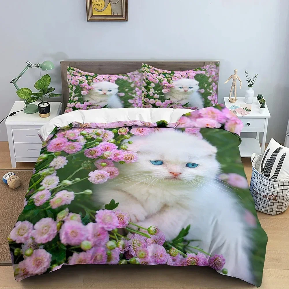 Animals Cute Cat Bedding Set Boys Girls Twin Queen Size Duvet Cover Pillowcase Bed Kids Fashion Home Textileextile
Animals Cute Cat Bedding Set Boys Girls Twin Queen Size Duvet Cover Pillowcase Bed Kids Fashion Home Textileextile