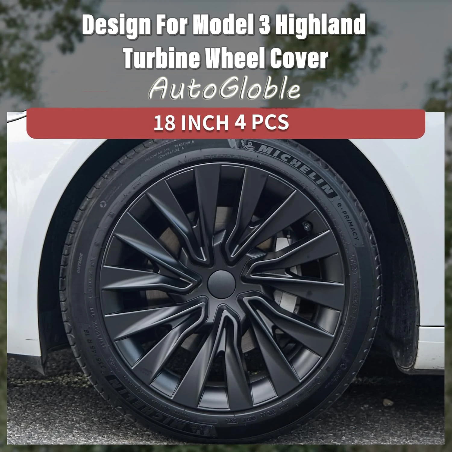 4PCS For Tesla Model 3 Highland 2023-2025 New 18 Inch Blade Replacement Wheel Hub Cover Automotive Hub Cover Full Wheel Cover
4PCS For Tesla Model 3 Highland 2023-2025 New 18 Inch Blade Replacement Wheel Hub Cover Automotive Hub Cover Full Wheel Cover