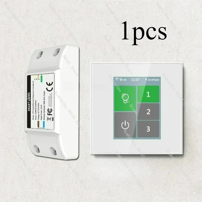 LCD Panel Ceiling Fan Controller Kit ,Fan Switches Light switch,by wifi mesh L8 Series
LCD Panel Ceiling Fan Controller Kit ,Fan Switches Light switch,by wifi mesh L8 Series