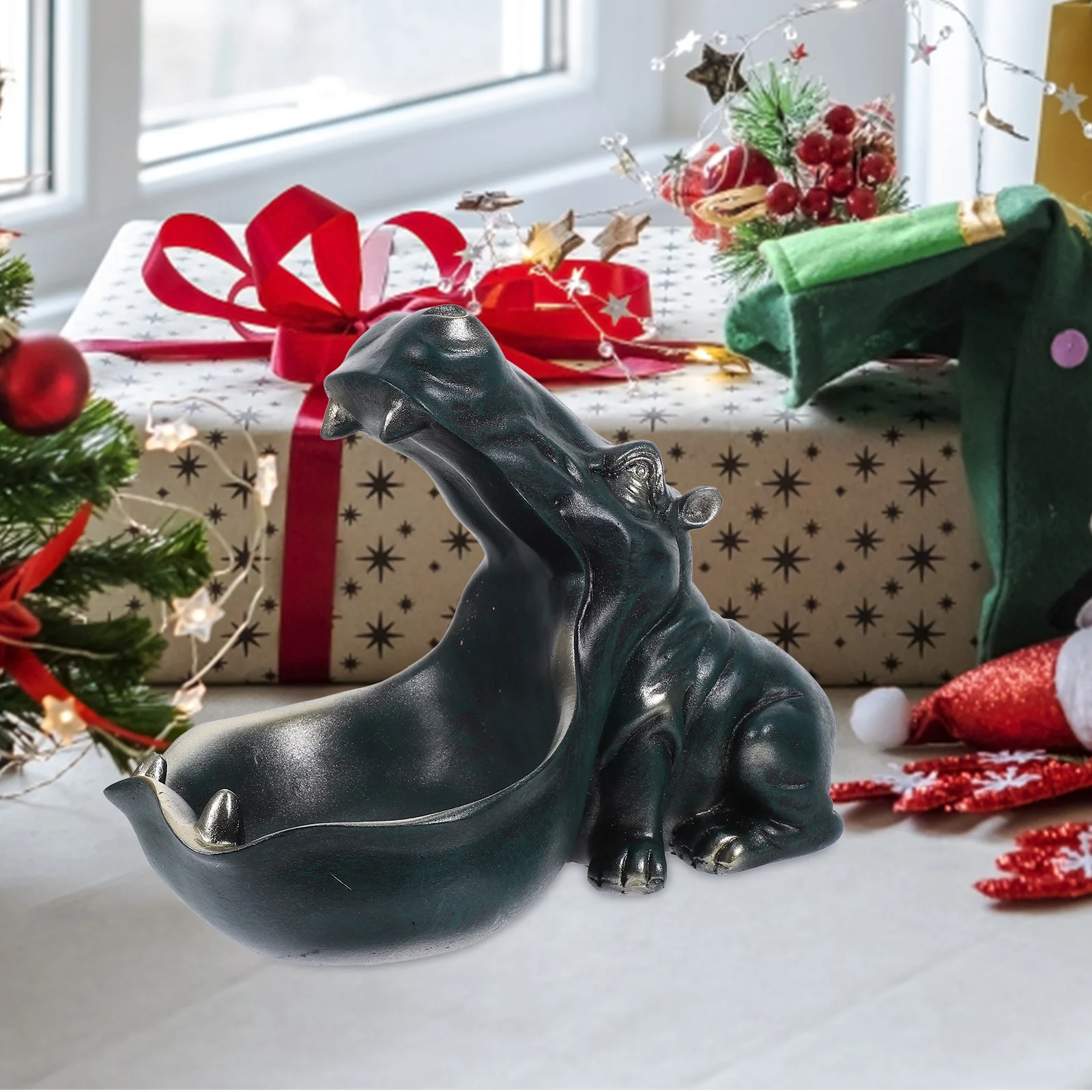 Candy Box Jewelry Decoration Box Hippo Statue Hippo Figurine Hippopotamus Home Furnishings Living Room Desktop Storage Tray
Candy Box Jewelry Decoration Box Hippo Statue Hippo Figurine Hippopotamus Home Furnishings Living Room Desktop Storage Tray