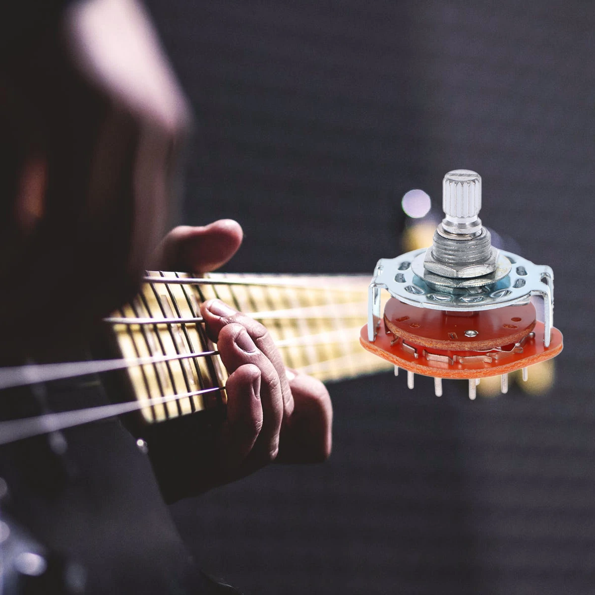 Potentiometer 3P4T Rotary Selector for Electric Guitar Guitar Rotary Switches Durable Material Easy Install Long Life
Potentiometer 3P4T Rotary Selector for Electric Guitar Guitar Rotary Switches Durable Material Easy Install Long Life