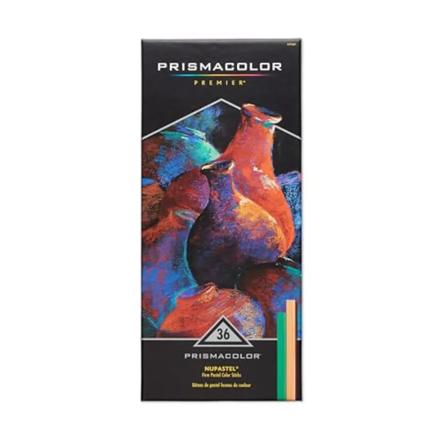 Premier Nupastels Firm Pastel Color Sticks 36 Count - Ideal for Textural Artwork Smooth Blending and Detailed Shading in Mixed
Premier Nupastels Firm Pastel Color Sticks 36 Count - Ideal for Textural Artwork Smooth Blending and Detailed Shading in Mixed