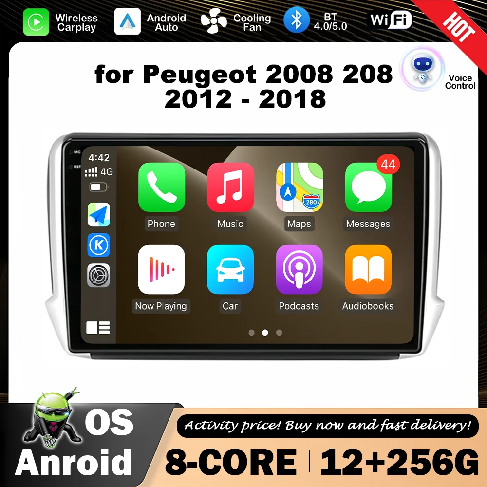 Android OS Car Radio Multimedia Player 10.1 inch for Peugeot 2008 208 2012 - 2018 GPS Navi Bluetooth WiFi Head Unit DSP Stereo
Android OS Car Radio Multimedia Player 10.1 inch for Peugeot 2008 208 2012 - 2018 GPS Navi Bluetooth WiFi Head Unit DSP Stereo