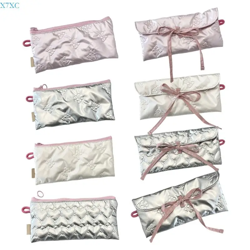 X7XC Quilted Change Purse Money Bag Bows Wallet Coin Purse Pencil Case for Woman
X7XC Quilted Change Purse Money Bag Bows Wallet Coin Purse Pencil Case for Woman