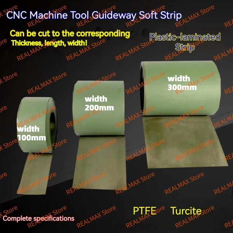 CNC Machine Guideway Slideway Soft Belt Green Turcit B Replacement Anti Slip Wear Resistant thickness 0.5-3.2mm width 100-300mm
CNC Machine Guideway Slideway Soft Belt Green Turcit B Replacement Anti Slip Wear Resistant thickness 0.5-3.2mm width 100-300mm