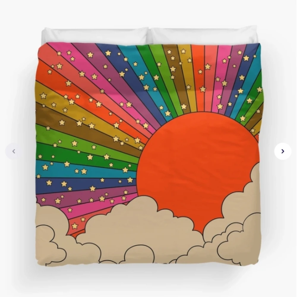 Creative Rainbow Pattern Bedding Duvet Cover for Cartoon Character Bedroom Decor Comfortable and Soft Quilt Cover
Creative Rainbow Pattern Bedding Duvet Cover for Cartoon Character Bedroom Decor Comfortable and Soft Quilt Cover