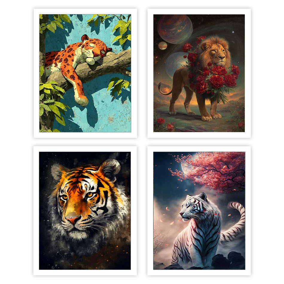 GATYZTORY Diy Painting By Numbers Tiger Lion Animals Markers By Numbers Acrylic Paints Watercolor Picture Coloring By Numbers
GATYZTORY Diy Painting By Numbers Tiger Lion Animals Markers By Numbers Acrylic Paints Watercolor Picture Coloring By Numbers
