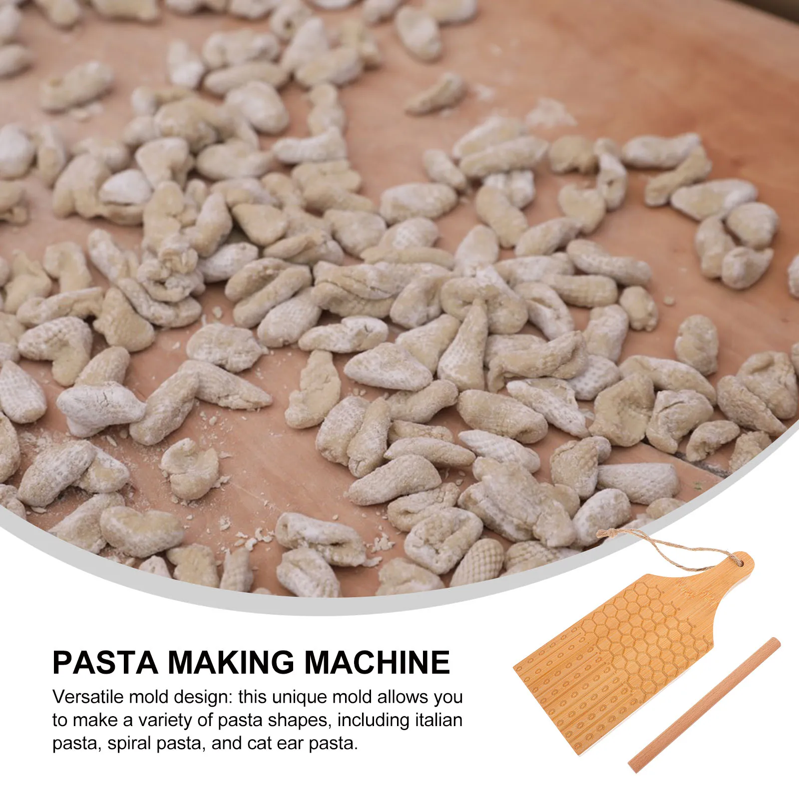 Bamboo Pasta Board Mold for Making Italian Spiral Cat Ear Dough Rolling Tool Wood Pizza Paddle Gnocchi Board Kitchen Utensil
Bamboo Pasta Board Mold for Making Italian Spiral Cat Ear Dough Rolling Tool Wood Pizza Paddle Gnocchi Board Kitchen Utensil
