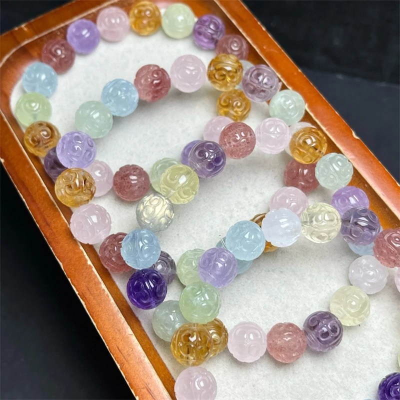 Natural Crystal Quartz Bracelet Crystal Reiki Healing Stone Fashion Jewelry Holiday Gift For Women Men 1PCS 10/11MM
Natural Crystal Quartz Bracelet Crystal Reiki Healing Stone Fashion Jewelry Holiday Gift For Women Men 1PCS 10/11MM