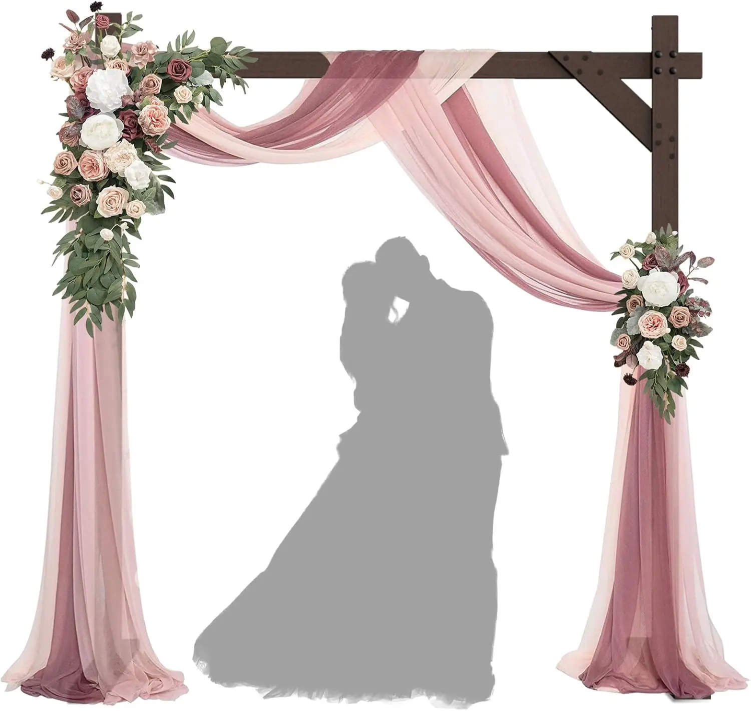 7.5FT Square Wooden Wedding Arch Backdrop Stand for Ceremony, Outdoor Rustic Arbor Decor
7.5FT Square Wooden Wedding Arch Backdrop Stand for Ceremony, Outdoor Rustic Arbor Decor