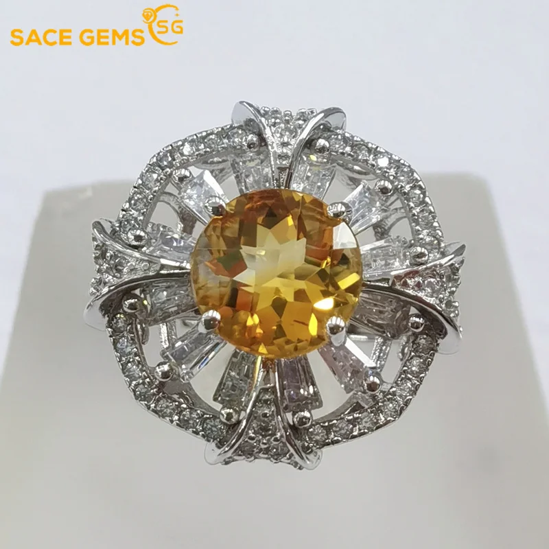 SACE GEMS Resizable Ring for Women 100% 925 Sterling Silver Sparkling Luxury 8*8mm Topaz Bridal Wedding Party Fine Jewelry Gift
SACE GEMS Resizable Ring for Women 100% 925 Sterling Silver Sparkling Luxury 8*8mm Topaz Bridal Wedding Party Fine Jewelry Gift