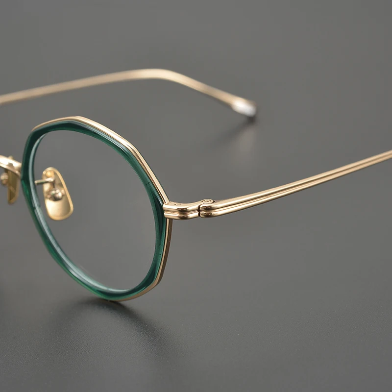 2025 new Limited jadeite green pure titanium plate full frame polygon handmade myopia glasses frame retro literature and art
2025 new Limited jadeite green pure titanium plate full frame polygon handmade myopia glasses frame retro literature and art