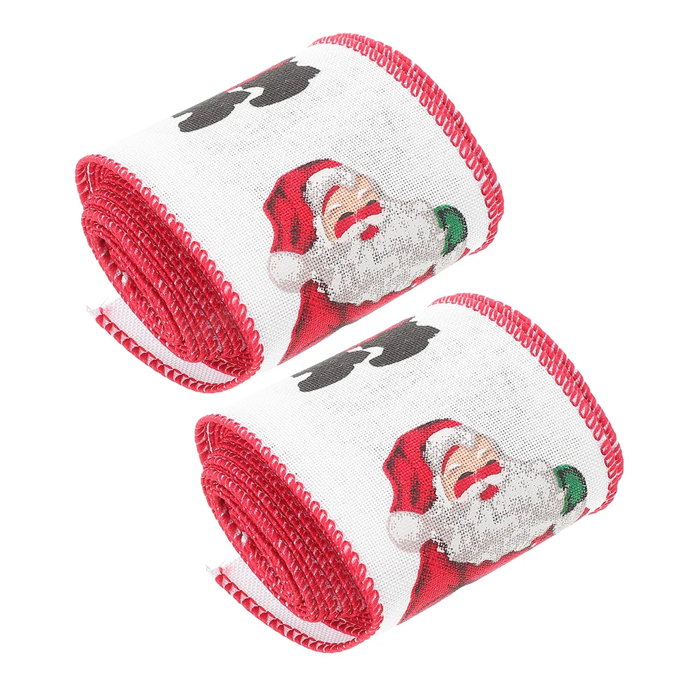 2pcs Santa Claus Ribbon for Wreath Cloth Holiday Craft Decorative DIY Present Wraps Wire Car Party Various Colors Patterns
2pcs Santa Claus Ribbon for Wreath Cloth Holiday Craft Decorative DIY Present Wraps Wire Car Party Various Colors Patterns