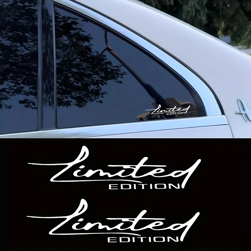 2PCS Set Limited Edition Letter Waterproof Vinyl Stickers Decals For Car Motorcycle Helmet Laptop Personalized Decor
2PCS Set Limited Edition Letter Waterproof Vinyl Stickers Decals For Car Motorcycle Helmet Laptop Personalized Decor