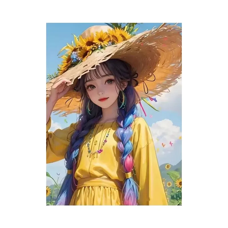 Girl With Hat Embroidery DIY Chinese Style Printed Kits Cross Stitch Thread Needlework Sets Home Decor Crafts New Arrival
Girl With Hat Embroidery DIY Chinese Style Printed Kits Cross Stitch Thread Needlework Sets Home Decor Crafts New Arrival