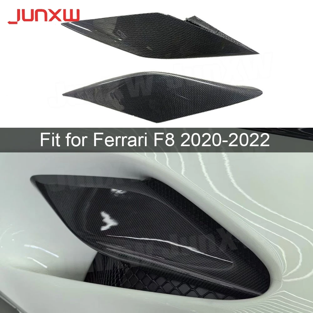 Dry Carbon Fiber Car Rear Side Air Vent Cover Trims for Ferrari F8 2020-2022 Car Styling FRP Car Accessories Body Kits
Dry Carbon Fiber Car Rear Side Air Vent Cover Trims for Ferrari F8 2020-2022 Car Styling FRP Car Accessories Body Kits