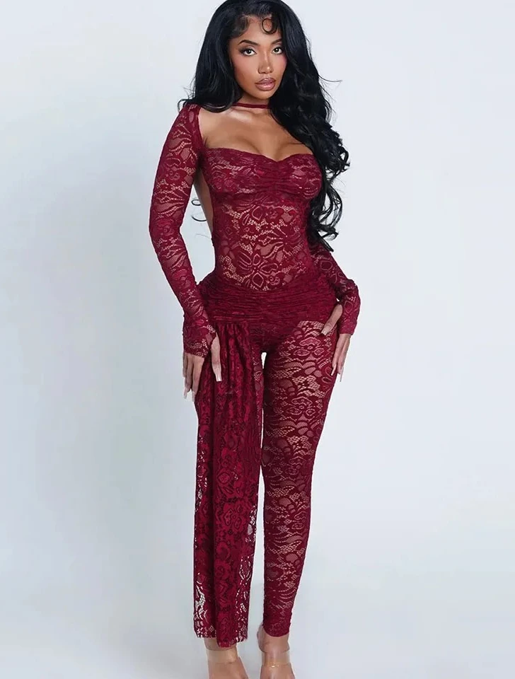 Жаккардовый сексуальный комплект из 2 предметов, женский хипстерский кокетный боди с открытой спиной + брюки с лентой, соответствующие
Жаккардовый сексуальный комплект из 2 предметов, женский хипстерский кокетный боди с открытой спиной + брюки с лентой, соответствующие