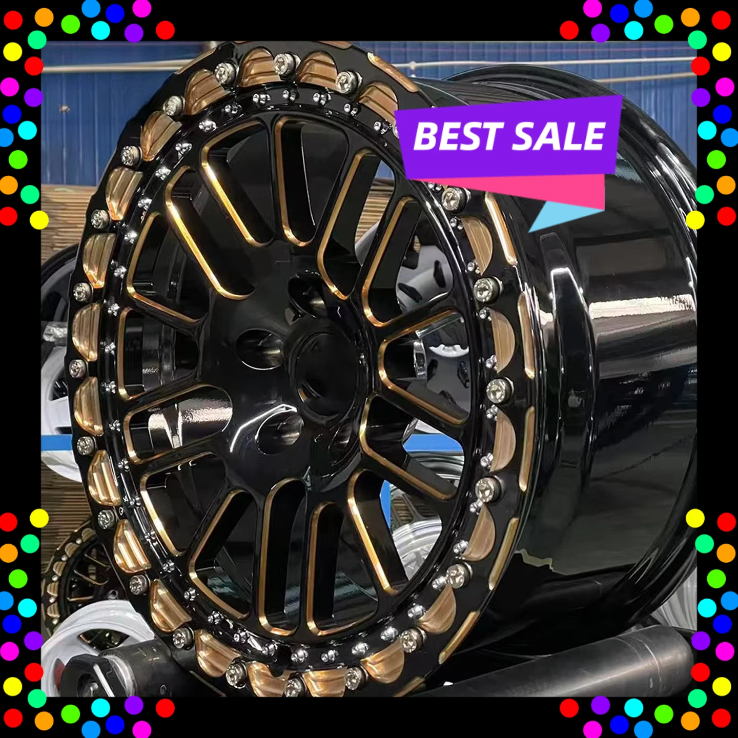 Hot-selling Beadlock Forged Wheel Gold 15 16 18 20 22 24 Inch Offroad Rim 5x114.3 5x130 6x139.7 5x120 for ford Mustang GT bmw
Hot-selling Beadlock Forged Wheel Gold 15 16 18 20 22 24 Inch Offroad Rim 5x114.3 5x130 6x139.7 5x120 for ford Mustang GT bmw