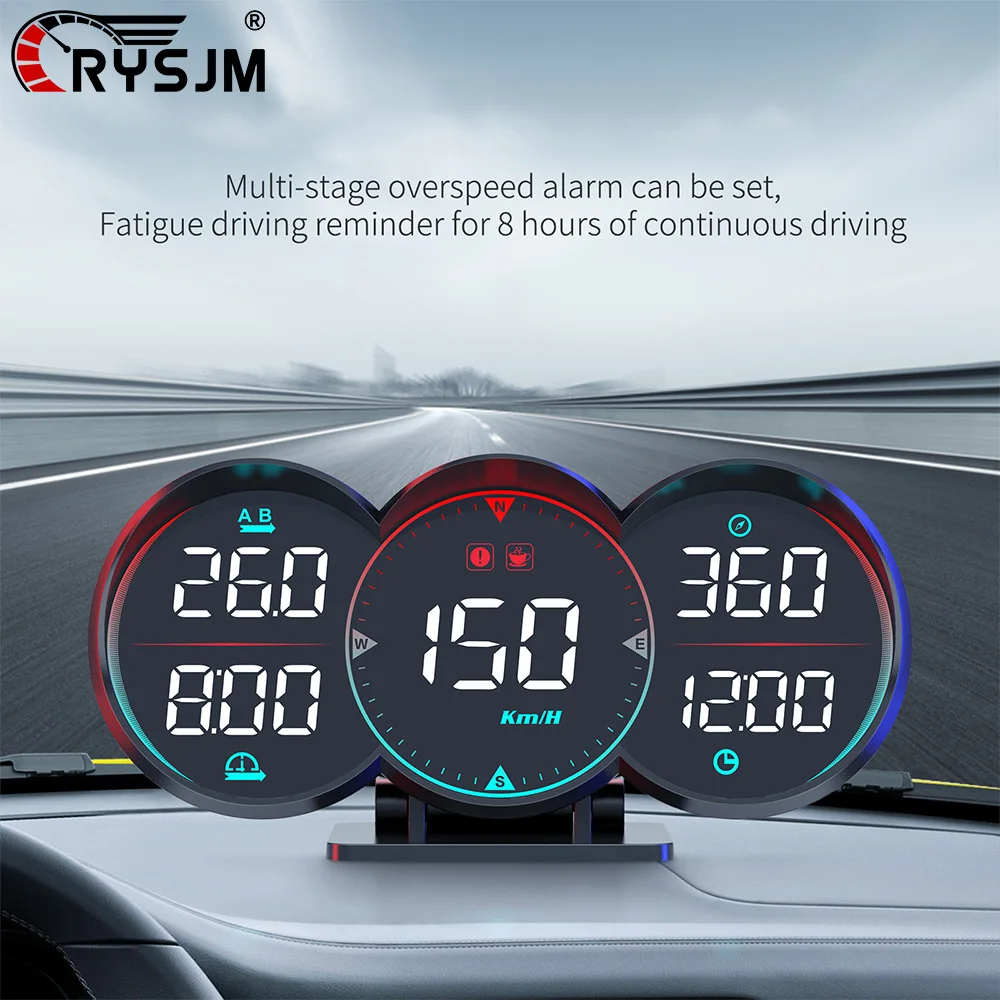 G17 HUD-дисплей для автомобиля с GPS, большим шрифтом, измерителем расстояния, компасом, сигнализацией о превышении скорости и контролем времени усталости за рулем
G17 HUD-дисплей для автомобиля с GPS, большим шрифтом, измерителем расстояния, компасом, сигнализацией о превышении скорости и контролем времени усталости за рулем
