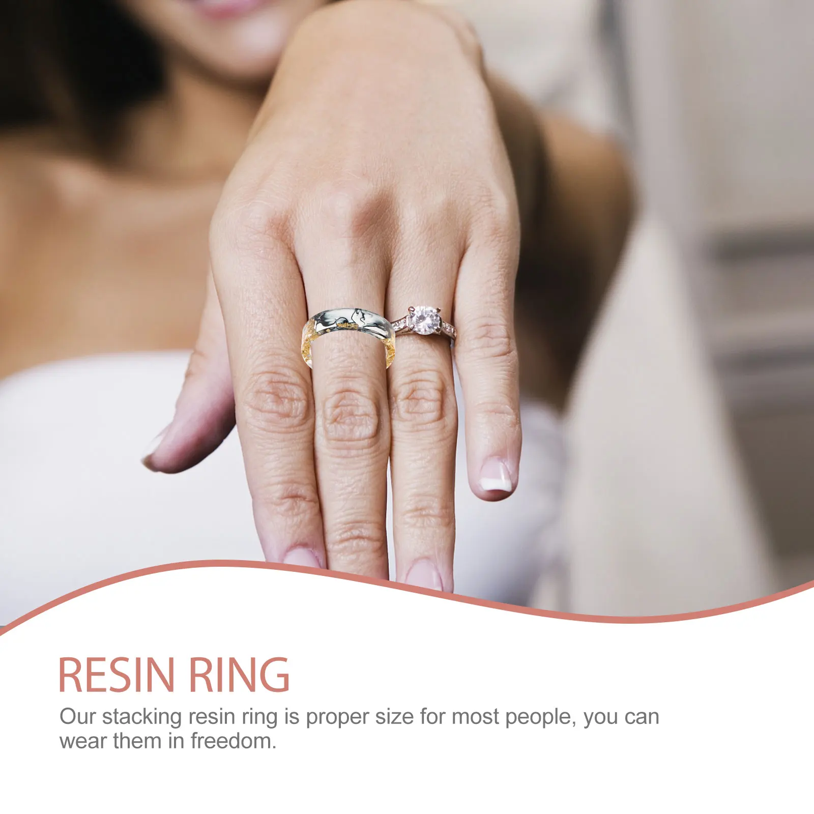 Resin Gold Foil Aesthetic Jewelry Fashion Chunky Stackable for Women Women's Trendy Handmade
Resin Gold Foil Aesthetic Jewelry Fashion Chunky Stackable for Women Women's Trendy Handmade