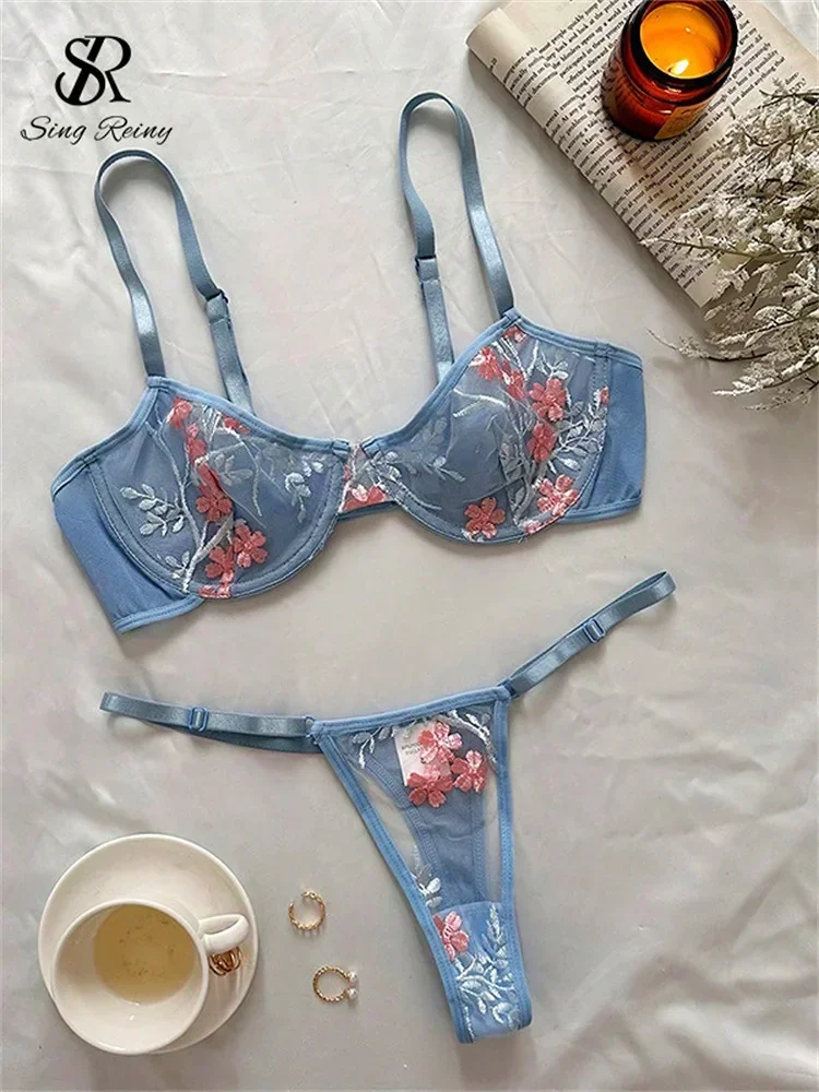 SINGREINY Thin Sexy Bra&Briefs Sets Women Sensual Floral Embroidery Lace Lingerie 2024 Fashion Mesh Transparent Underwear Suits
SINGREINY Thin Sexy Bra&Briefs Sets Women Sensual Floral Embroidery Lace Lingerie 2024 Fashion Mesh Transparent Underwear Suits