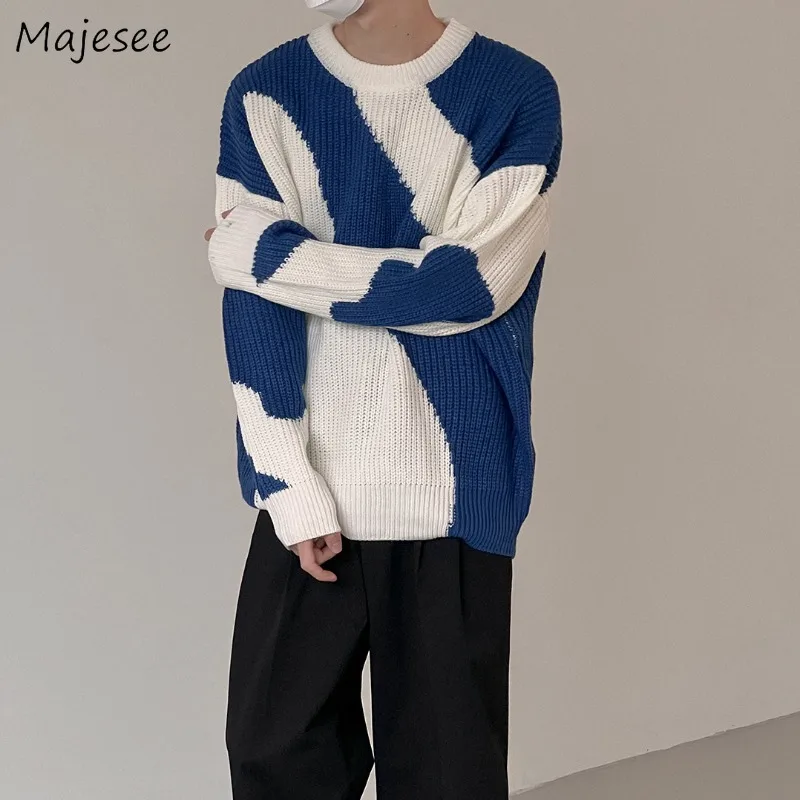 Men Striped Casual Chic Pullovers Fall Winter High Street Long Sleeve Sweaters Knitted Tops Keep Warm Ins Contrast Color O-neck
Men Striped Casual Chic Pullovers Fall Winter High Street Long Sleeve Sweaters Knitted Tops Keep Warm Ins Contrast Color O-neck