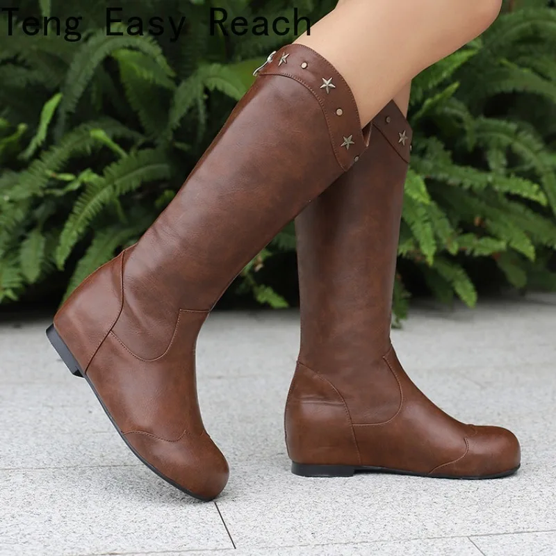 2026 Autumn/Winter New Fashionable High Heel Boots Solid Color Round Head Metal Decorative Tall Boots
2026 Autumn/Winter New Fashionable High Heel Boots Solid Color Round Head Metal Decorative Tall Boots