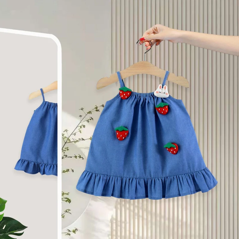 Children's Summer Sundress26New cute strawberry dress for infants and toddlers, stylish vest dress for baby girls5378
Children's Summer Sundress26New cute strawberry dress for infants and toddlers, stylish vest dress for baby girls5378