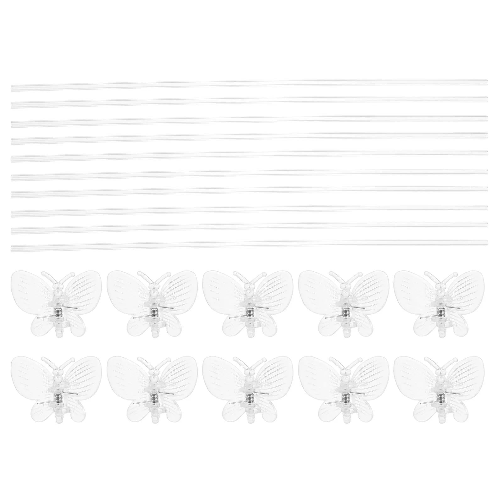 20pcs Plant Fixing Pole Orchid Stakes Clips Durable Plastic Support Anti Tip Versatile Height Adjustable Garden Supplies
20pcs Plant Fixing Pole Orchid Stakes Clips Durable Plastic Support Anti Tip Versatile Height Adjustable Garden Supplies