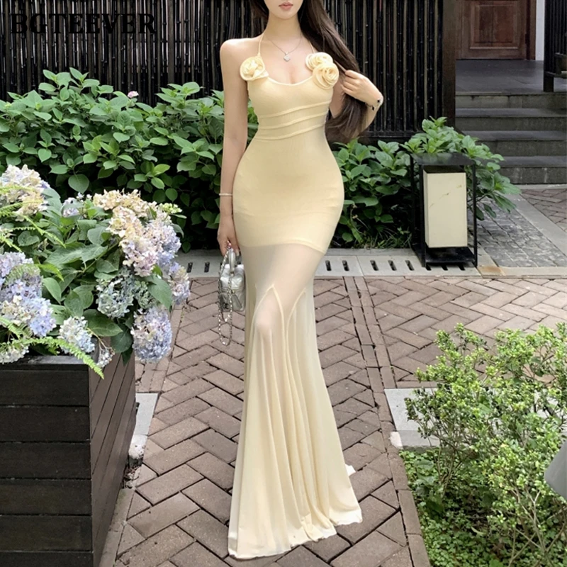 BGTEEVER Summer Elegant Women Skinny Halter Package Hip Dress Fashion Ladies Slim Waist Sleeveless Bodycon Dress
BGTEEVER Summer Elegant Women Skinny Halter Package Hip Dress Fashion Ladies Slim Waist Sleeveless Bodycon Dress