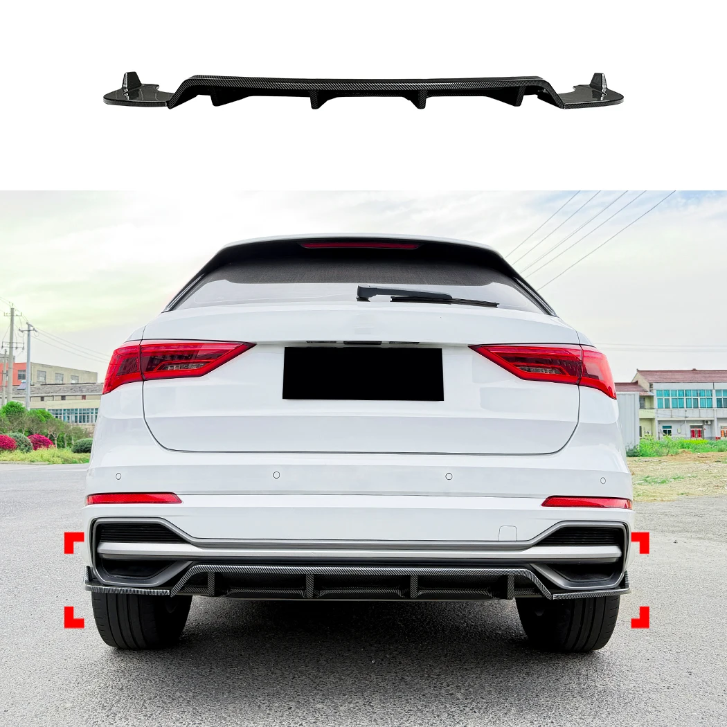 Car Rear Bumper Diffuser Lip Splitters Spoiler Rear Bumper Protector Guard For Audi Q3 F3 Sline 2019 2020 2021 2022 2023-2026
Car Rear Bumper Diffuser Lip Splitters Spoiler Rear Bumper Protector Guard For Audi Q3 F3 Sline 2019 2020 2021 2022 2023-2026