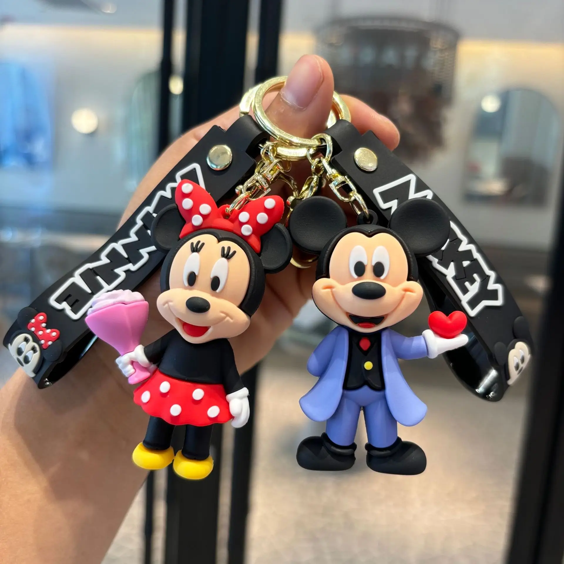 Mickey Cute Minnie Keychain Cartoon Stitch Keyring Anime Student Bag Hanging All-match Car Key Chain Gifts
Mickey Cute Minnie Keychain Cartoon Stitch Keyring Anime Student Bag Hanging All-match Car Key Chain Gifts