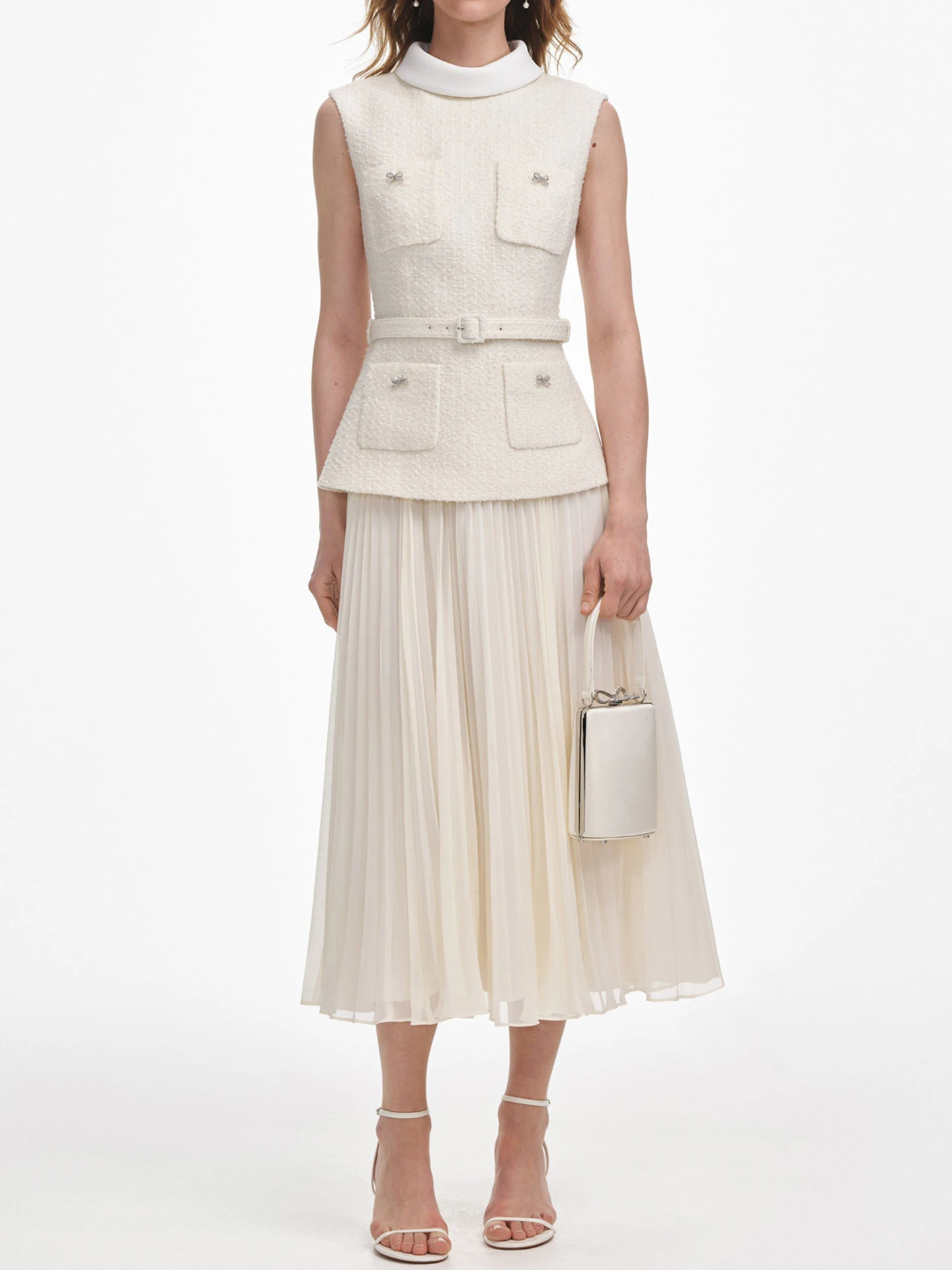 High-End Women's Summer Dr Crisp Wool Splicing Chiffon Svel Dr Commute Sle High Waist A-Line Long Dr
High-End Women's Summer Dr Crisp Wool Splicing Chiffon Svel Dr Commute Sle High Waist A-Line Long Dr