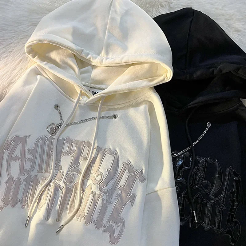 Women's Hoodie Spring Winter Korean Loose Couple Chain Pullover Oversize Loose Hip Hop Hoodies Women Sweatshirt Men Streetwear
Women's Hoodie Spring Winter Korean Loose Couple Chain Pullover Oversize Loose Hip Hop Hoodies Women Sweatshirt Men Streetwear