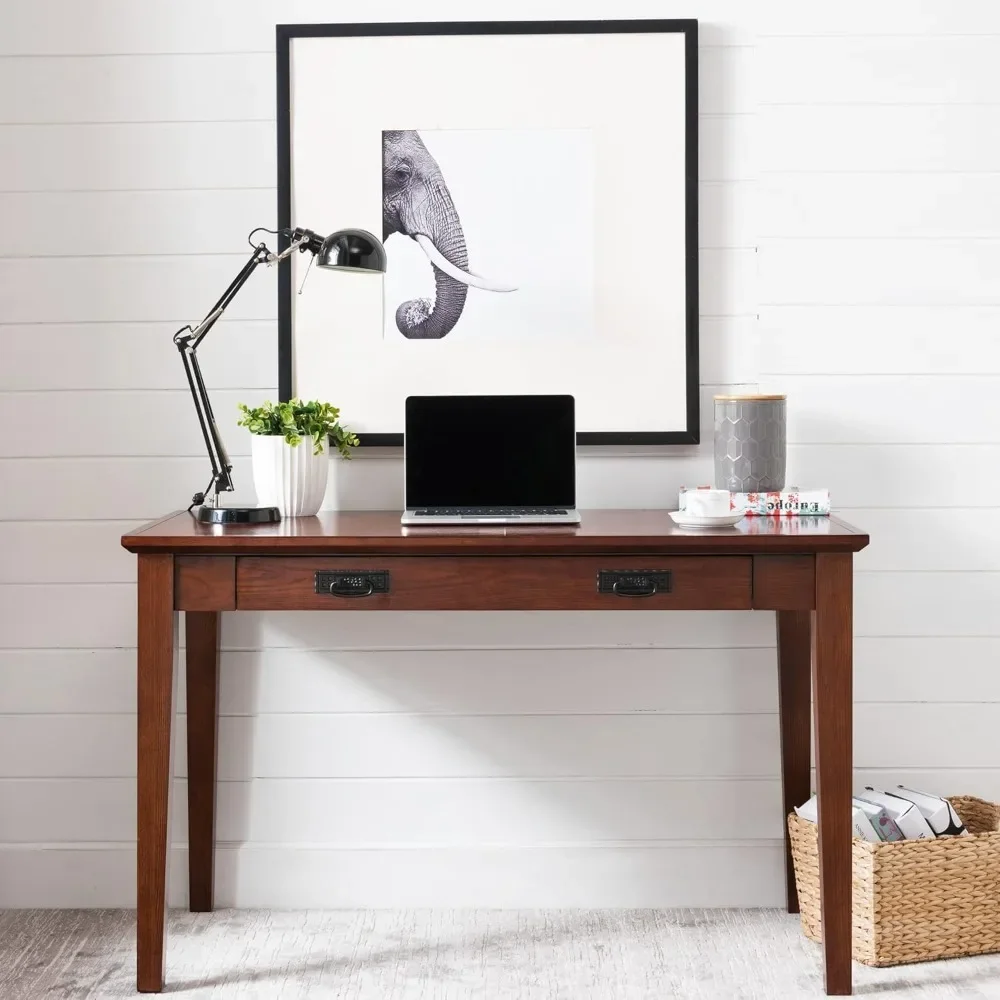 Writing Desk with Drop Front Keyboard Drawer for Home Office, Solid Wood Computer Desk
Writing Desk with Drop Front Keyboard Drawer for Home Office, Solid Wood Computer Desk