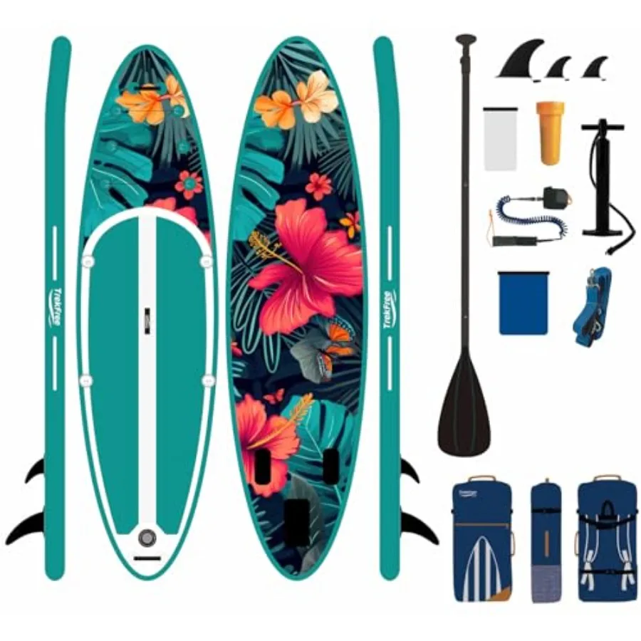 Inflatable Stand Up Paddle Board, 11'Paddle Boards with StabilTrac Fin and Durable SUP, Non-Slip EVA Deck, Ultra-Light Manual A
Inflatable Stand Up Paddle Board, 11'Paddle Boards with StabilTrac Fin and Durable SUP, Non-Slip EVA Deck, Ultra-Light Manual A